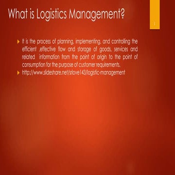 Logistics-competitive advantage