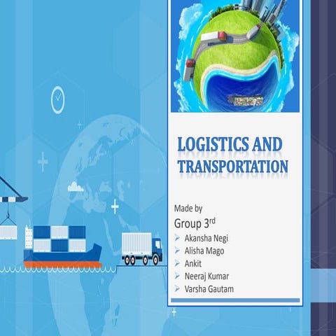Presentation on Logistics and transportation Management, Objectives, Importan...