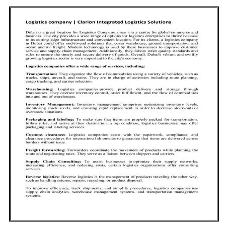 Logistics company.pdf
