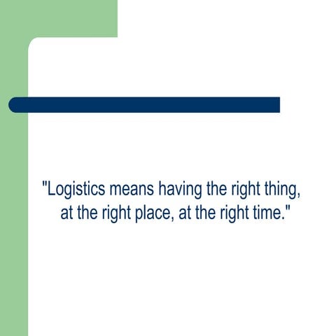 Logistics in event management