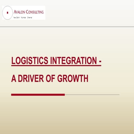 Logistics Integration   A Driver For Growth