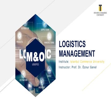 Logistics management - MBA students @Istanbul Commerce University