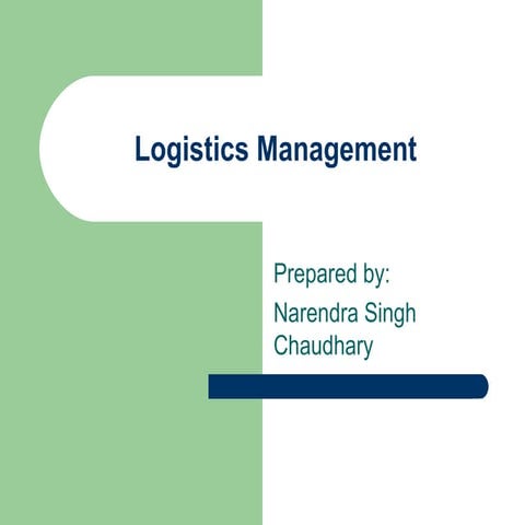 Logistics Management