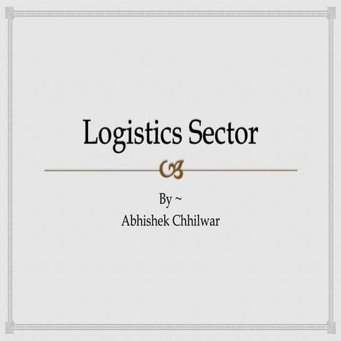 Logistics sector 2015