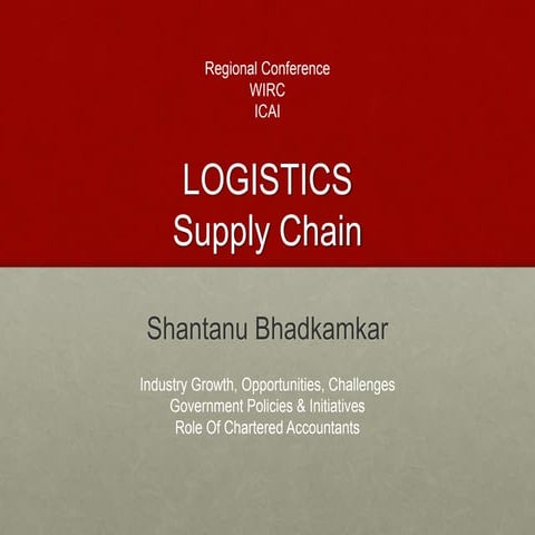 Logistics supply chain 