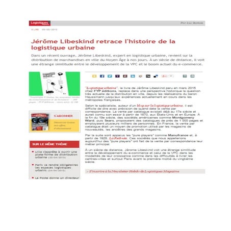 Logistiques Magazine 5 5-2015