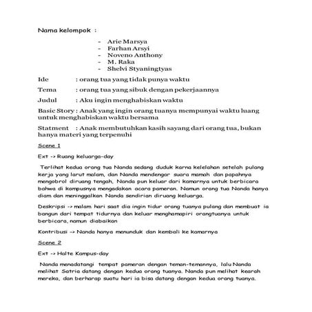 logline ini mungkin bakal gua kasih buat tugas doi:3