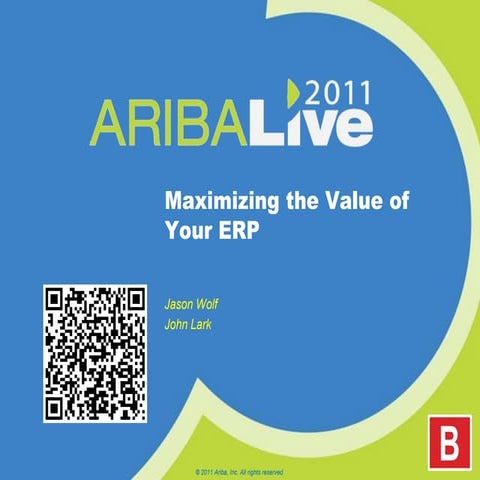 Maximizing the value of your ERP - London