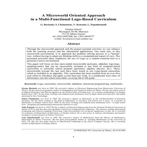 "Hour of Code": Back to the roots... [1987-1993]