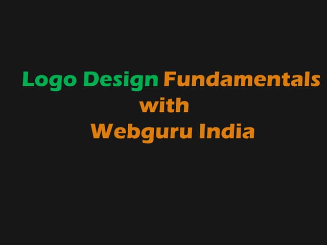 Logo design fundamentals with webgu...