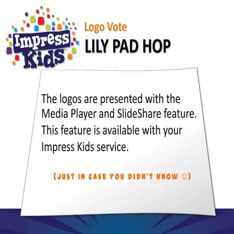 Lily Pad Hop Logo presentation