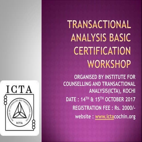 TRANSACTIONAL ANALYSIS | PPT