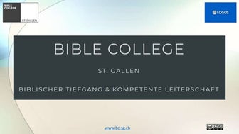 Schulung Logos 8 Bibelsoftware - 1. Teil Basis