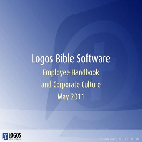 Logos Employee Handbook and Corporate Culture