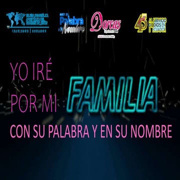 LOGO YO IRE POR MI FAMILIA.por la misericordia de mi señor