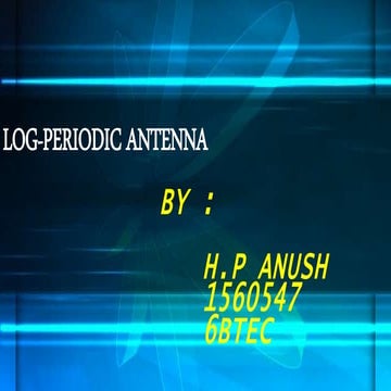 Log periodic antenna 