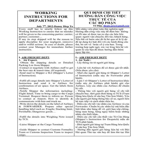 FORWARDER-Working Instructions for departments (eng-vnm) (s)
