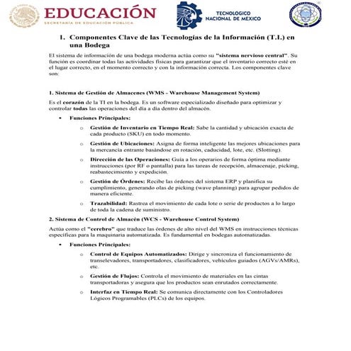 LOGÍSTICA Actividad de investigaciónnnnn