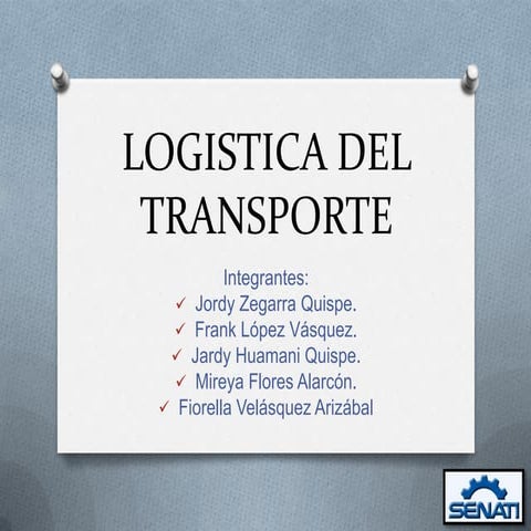 Logística del transporte
