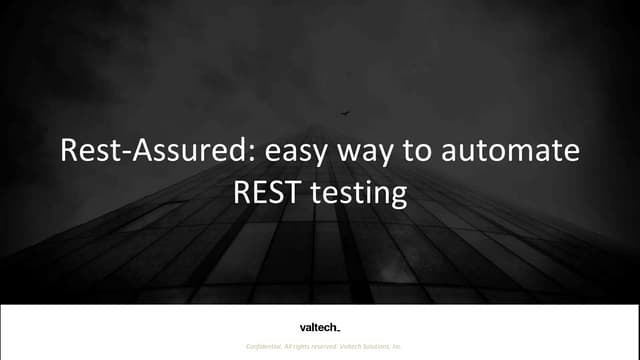 Rest-Assured - легкий способ автоматизации тестирования REST