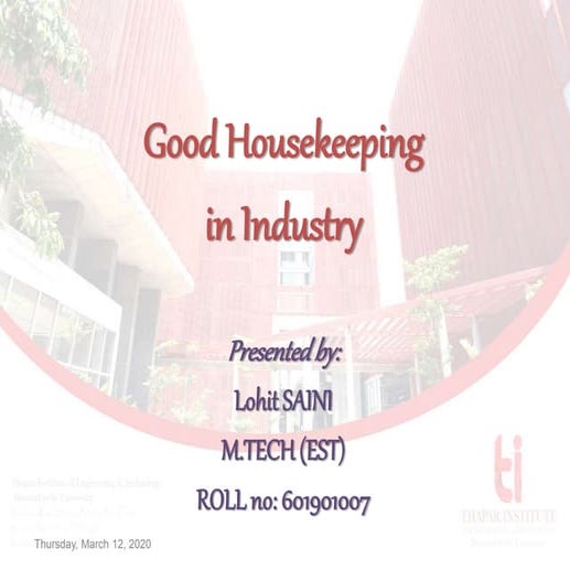 Lohit saini Housekeeping ppt