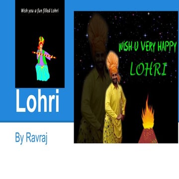 Significance of lohri and why do we burn fire on lohri | PDF