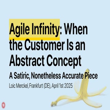 Agile Infinity: When the Customer Is an Abstract Concept
