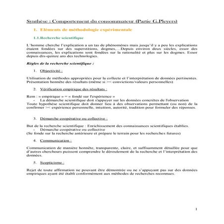 Loic sarton synthèse pleyers