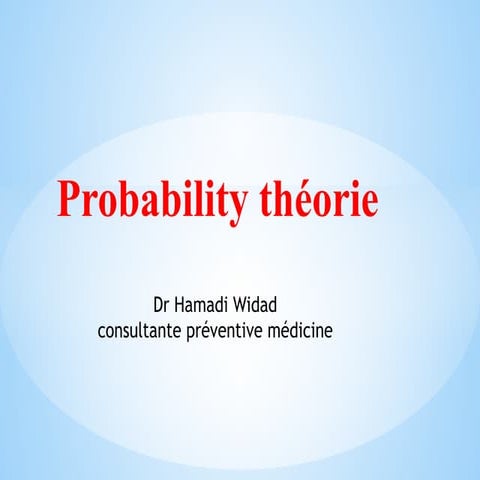 loi de distribution 2024preventive medcine  introduction in biostatistics