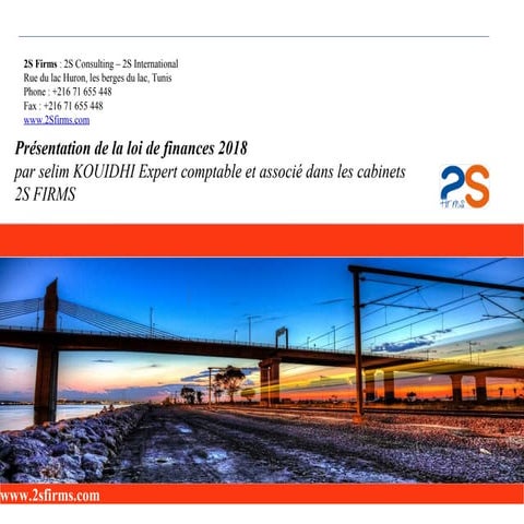 Loi de finances 2018 par Mr Selim Kouidhi