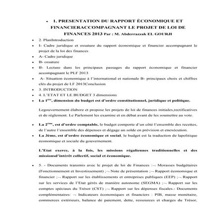 Loi finance | DOCX