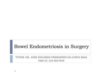 Bowel Endometriosis in Surgery;Rectovaginal and bowel endometriosis are forms...