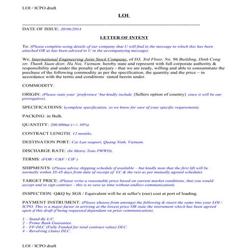 Loi or icpo | DOC