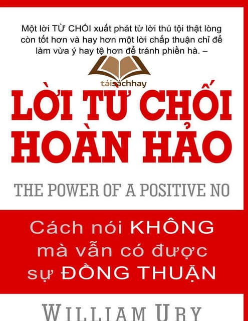 Lời từ chối hoàn hảo --  william ury