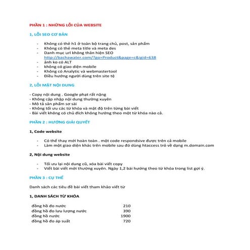 Lỗi web bachawater