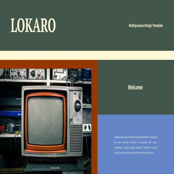 Lokaro Presentation : Dark Color Version