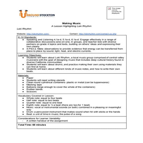Candle Making Lesson Plan - Unbound Stockton | PDF