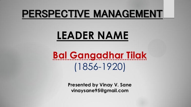 Lokmanya tilak