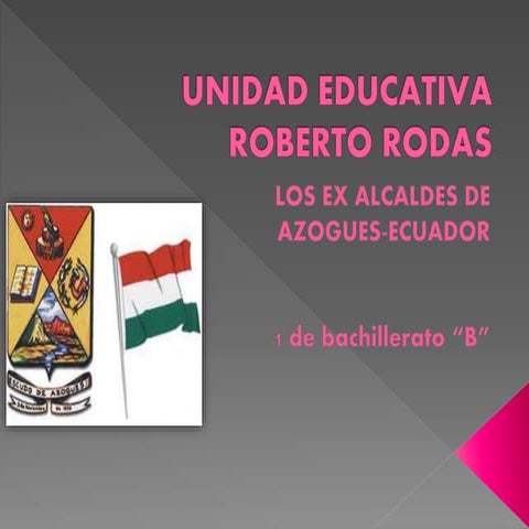 EX ALCALDES DE AZOGUES ECUADOR PPT