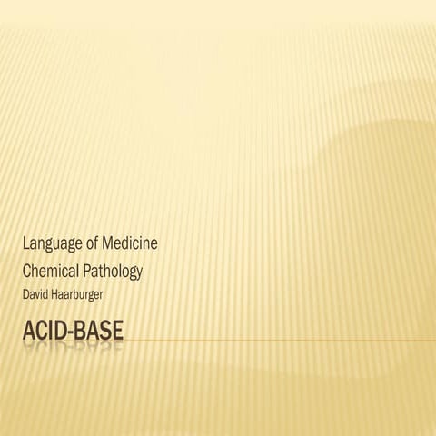 Acid Base Status | PPT