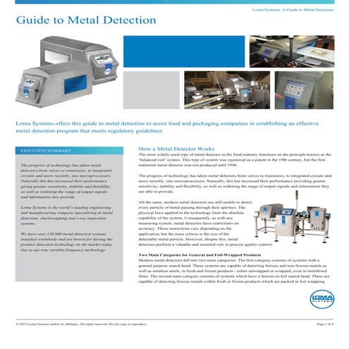 Loma Guide to Metal Detection