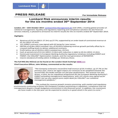 Lombard Risk colline brochure | PDF