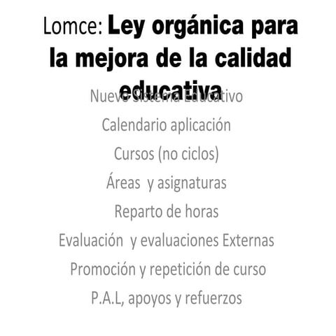 Lomce Guia del Departamento de Educación de Aragón. | PDF