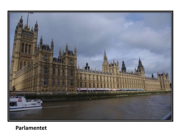 London båttur på Themsen