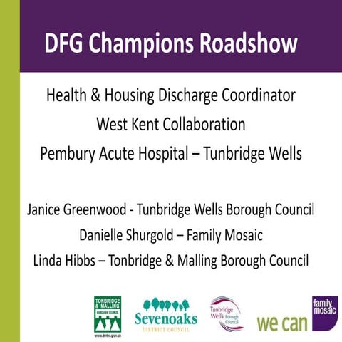 Good practice session - DFG Champions Roadshow London