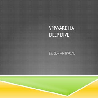 VMware HA deep Dive