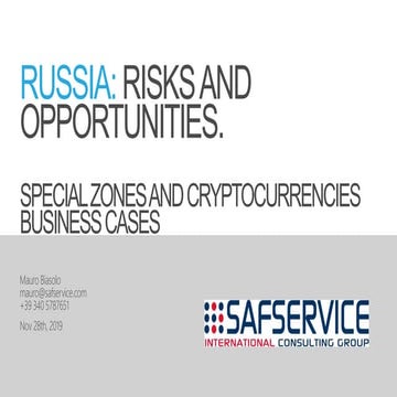 RUSSIA: RISKS AND OPPORTUNITIES | PPTX