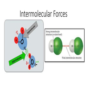 Intermolecular Forces: London Dispersion Forces and Dipole-Dipole Attractions