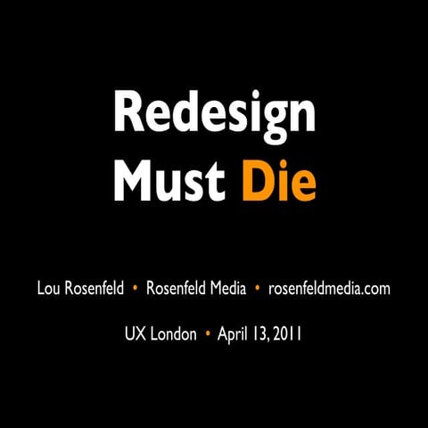 Redesign Must Die