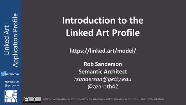 Introduction to Linked Art Model